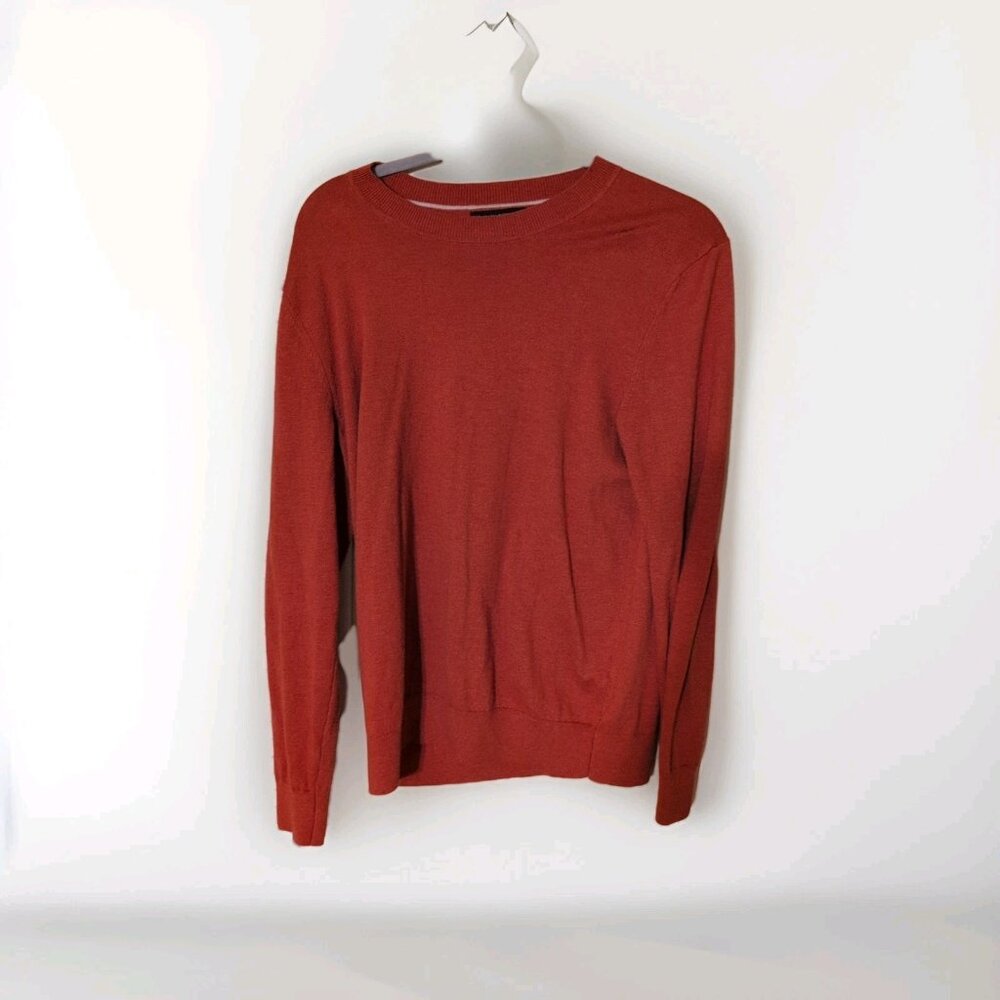 Banana Republic Everyday Sweater Women’s Small Orange Heather Long Sleeve
